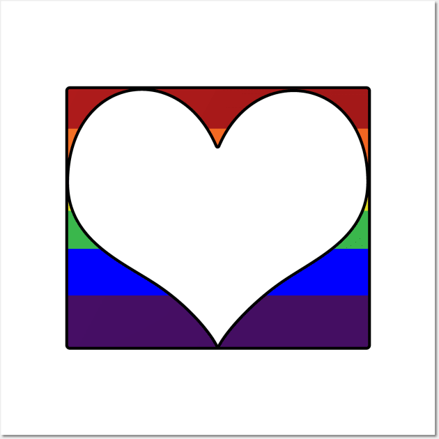 LGBT Heart Block Wall Art by safetyheart